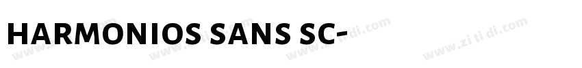 harmonios sans sc字体转换